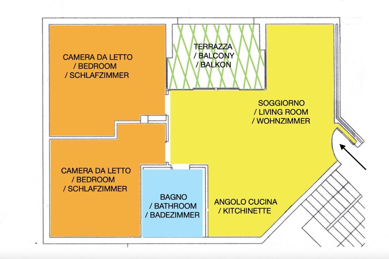 Appartamento con 2 Camere da Letto